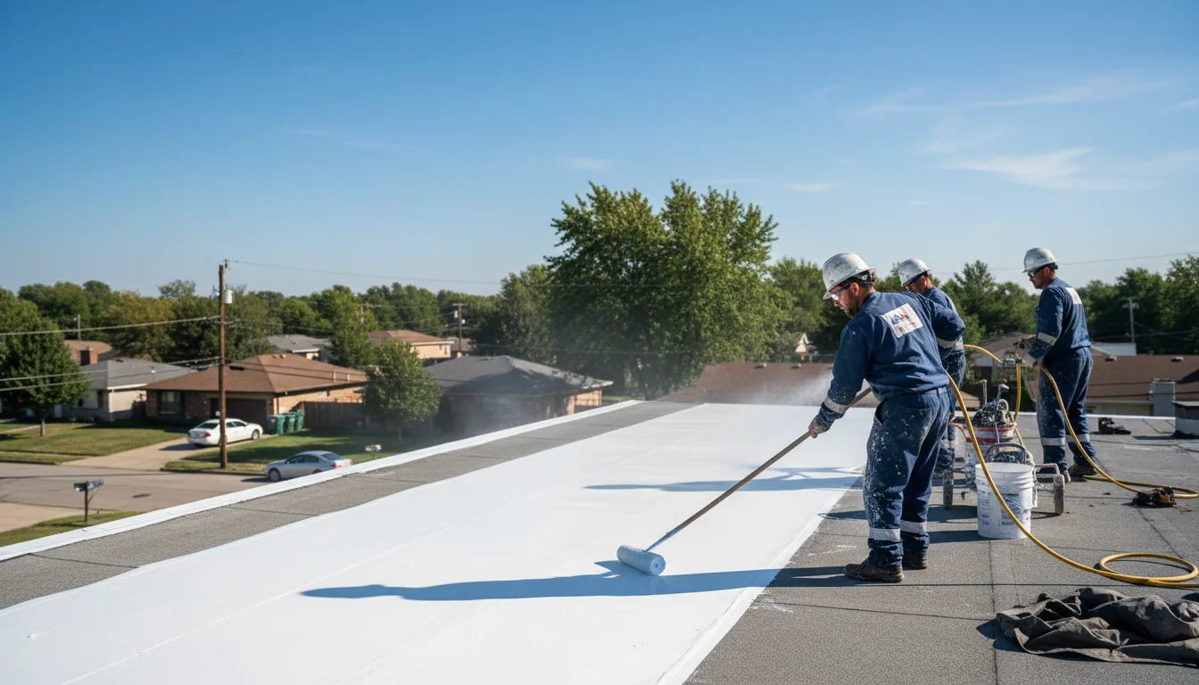 Commercial roof coating in Saxe, VA near me